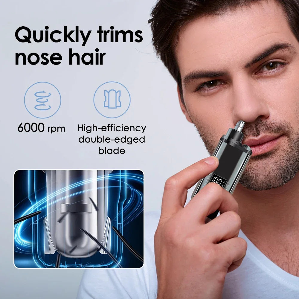 Rechargeable Electric Nose Hair Trimmer for Men & Women