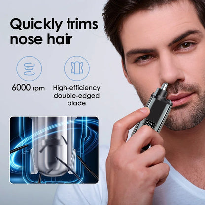 Rechargeable Electric Nose Hair Trimmer for Men & Women