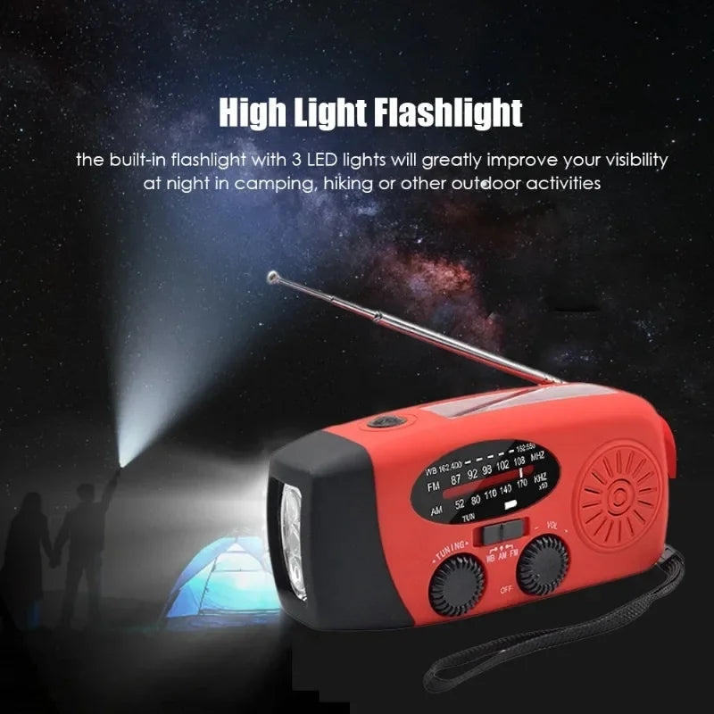 Hand Crank Emergency Radio with Power Bank