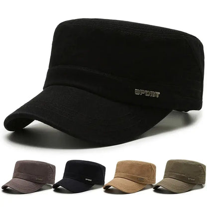 Men’s Casual Military Flat Cap