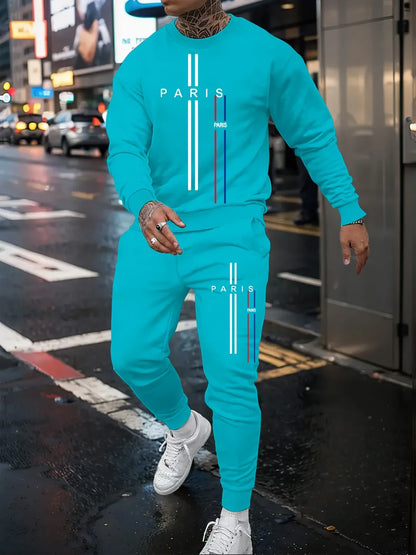 Men Long Sleeve Sports Outfit