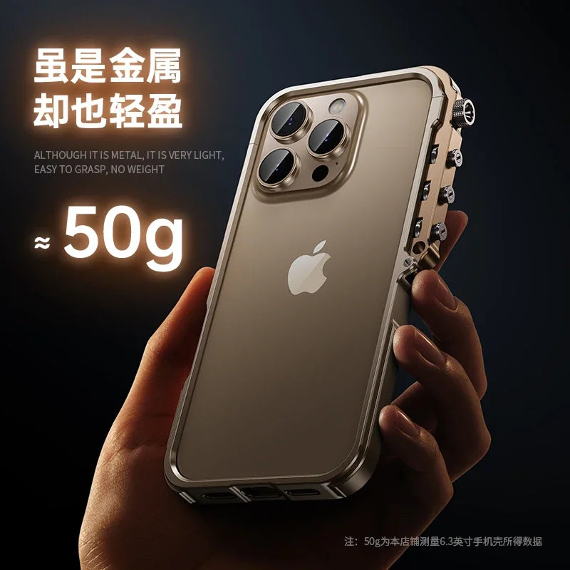 Luxury Aluminum Metal Bumper Frame for iPhone 15 & 16 Series