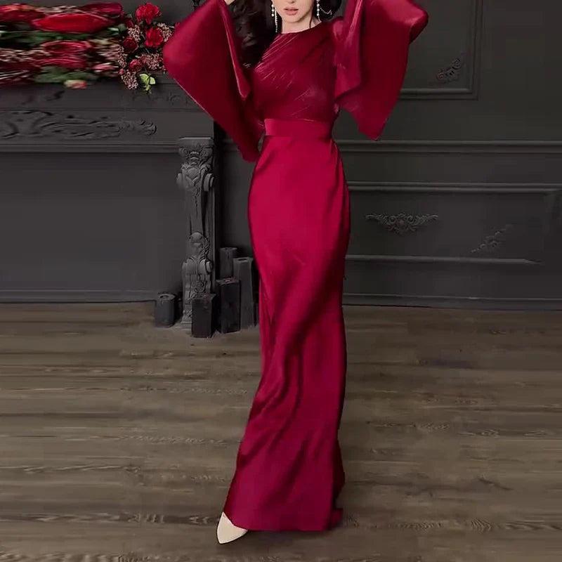 Vintage Satin Banquet Dress