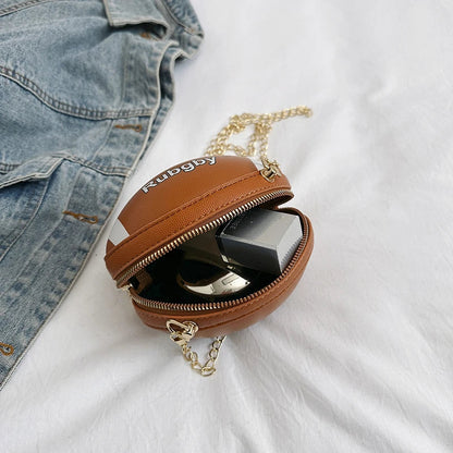 Rugby Ball-Inspired Clutch