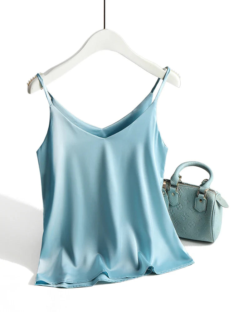 Halter V-Neck Tank Top
