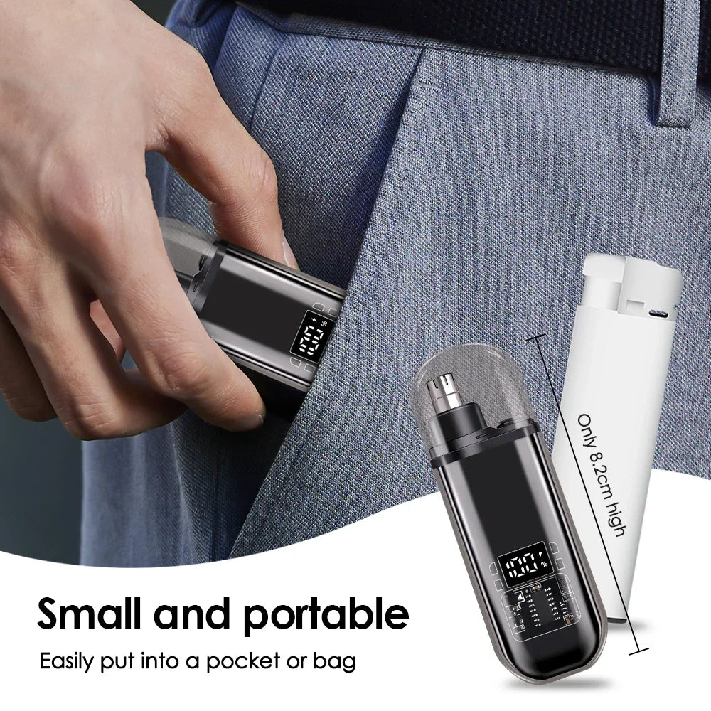 Rechargeable Electric Nose Hair Trimmer for Men & Women