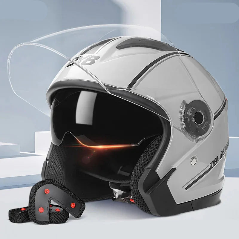 Open Face Motorcycle Helmet