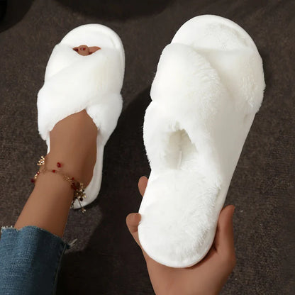 Warm Fluffy Fur Slippers