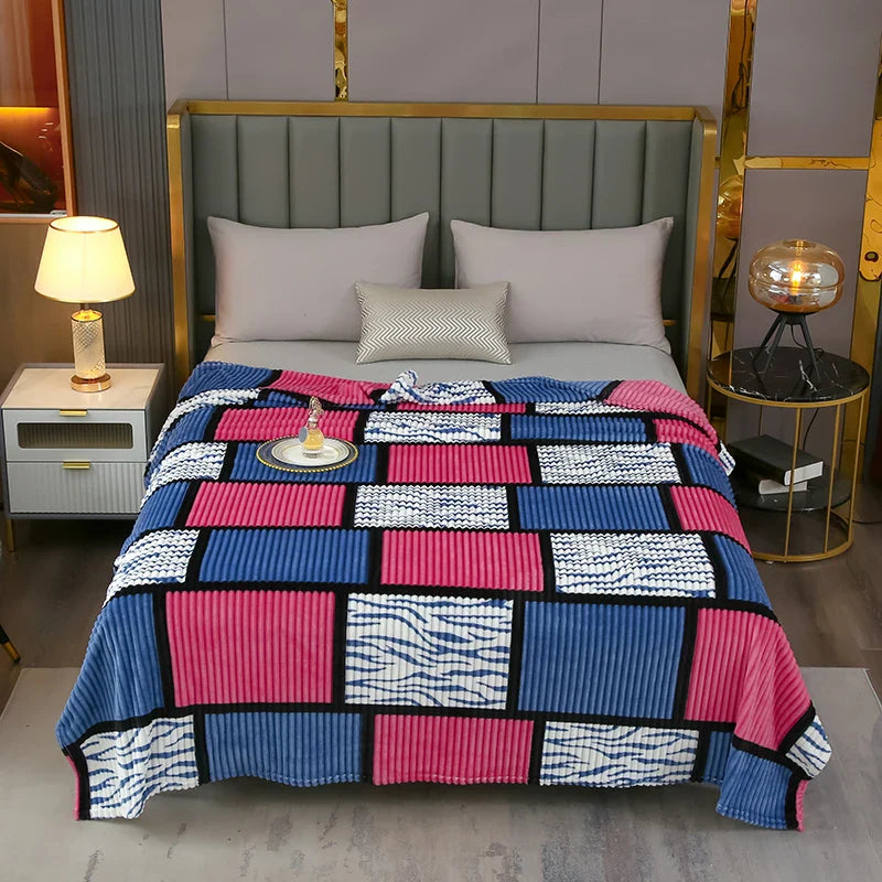 Plaid Flannel Fleece Blanket