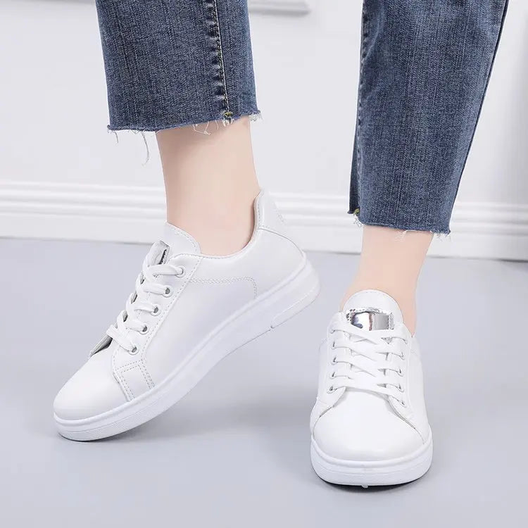 Spring Floral Lace-Up Sneakers