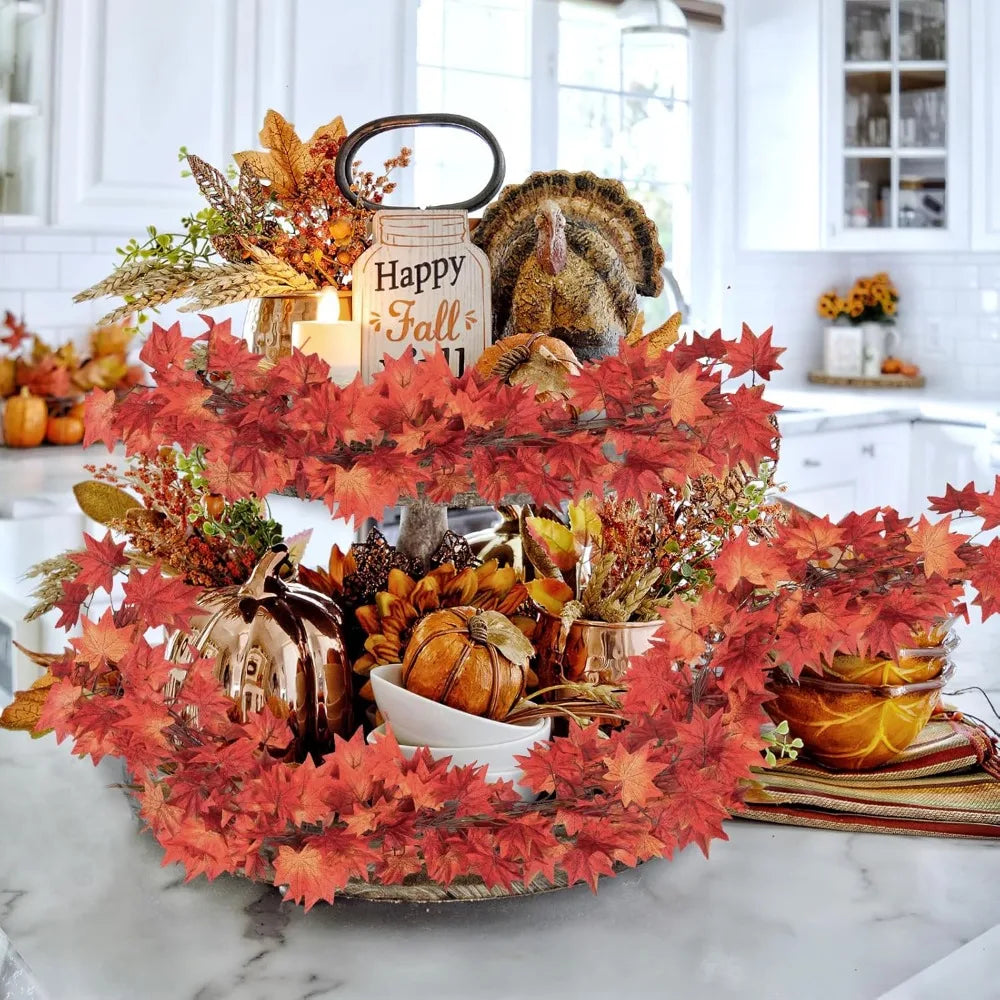 Autumn Maple Leaf Garland Set