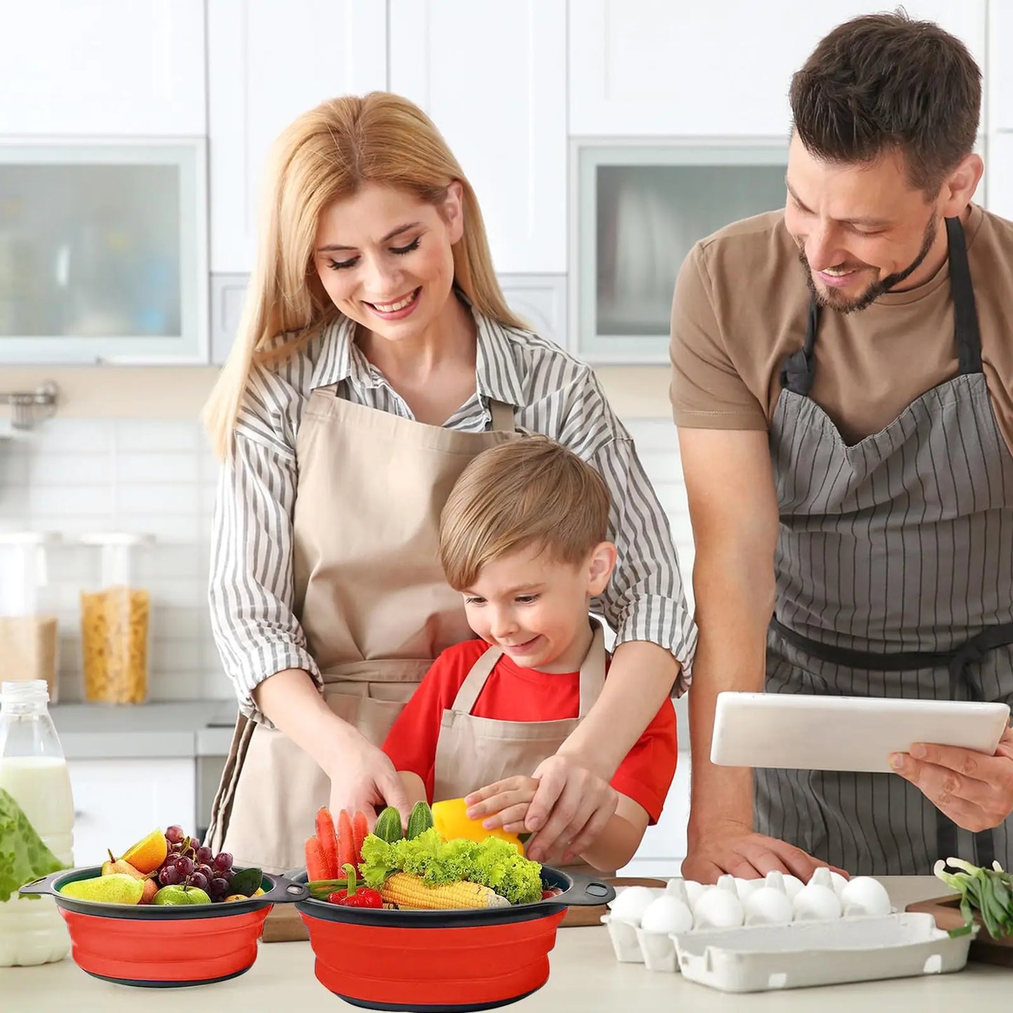 Collapsible Pasta Strainer