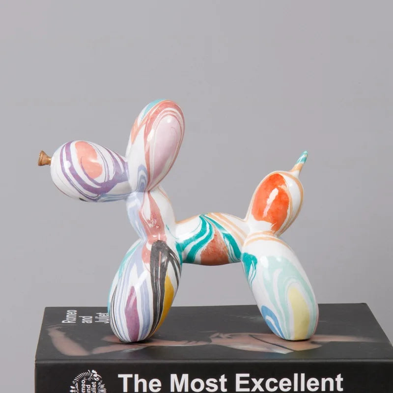 Exquisite Dog Figurine Sculpture