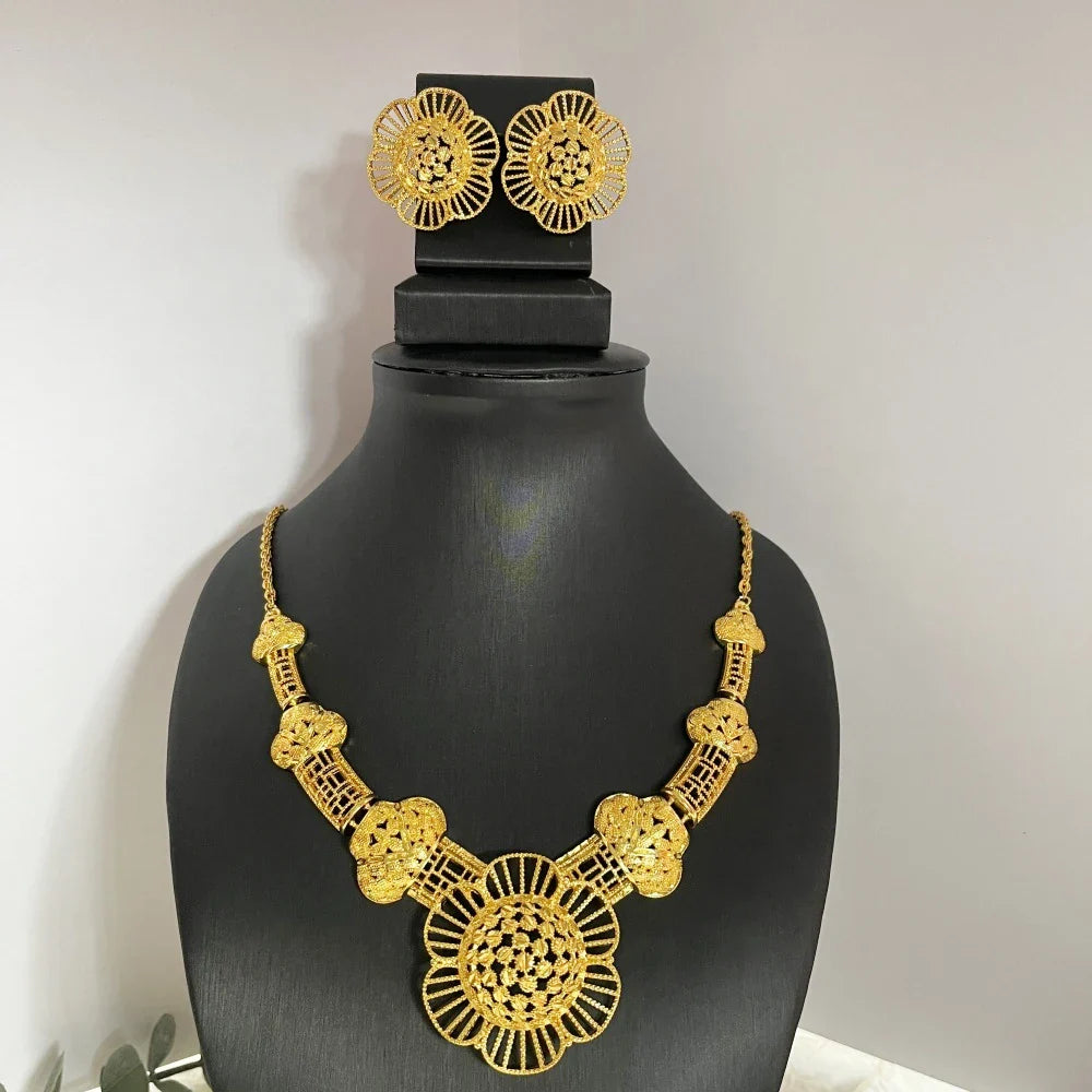 Dubai Gold Bridal Jewelry Set