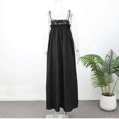 Black Backless Long Dress