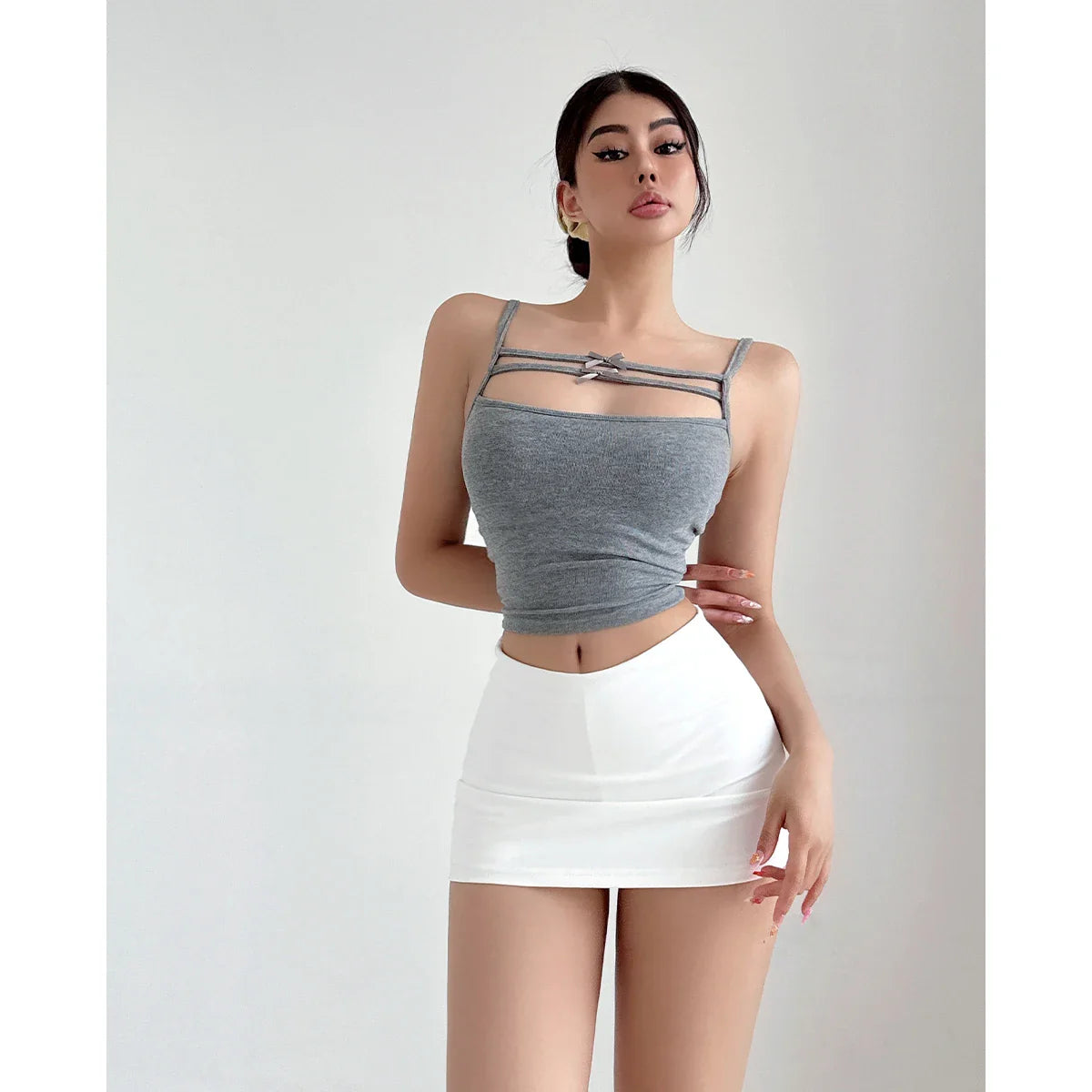 Sweet Sleeveless Bow Tank