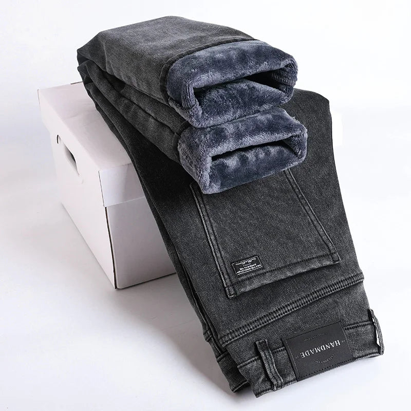 Men’s Winter Fleece-Lined Jeans