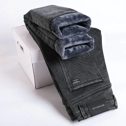 Men’s Winter Fleece-Lined Jeans