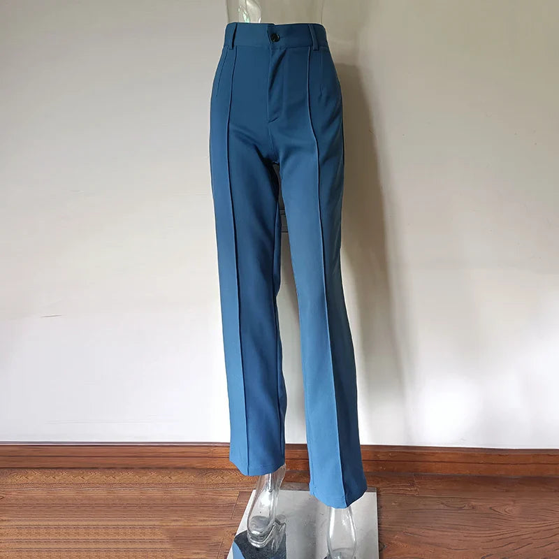 Ardm High Waisted Casual White Trousers Women Brown Stright Pants Office Lady Korean Style Women 2021 Pantalones De Mujer