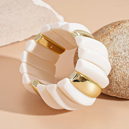 Acrylic Elastic Geometric Bracelet