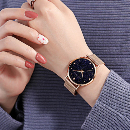 Rose Gold Rhinestone Women’s Watch