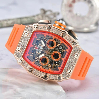 Multifunctional Barrel Quartz Watch