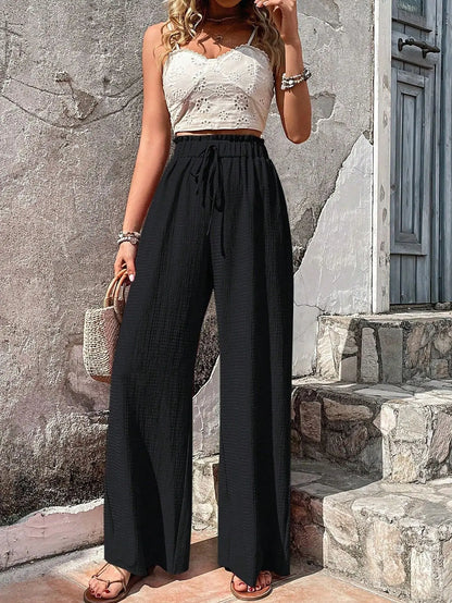 Women Elastic Waist Pants