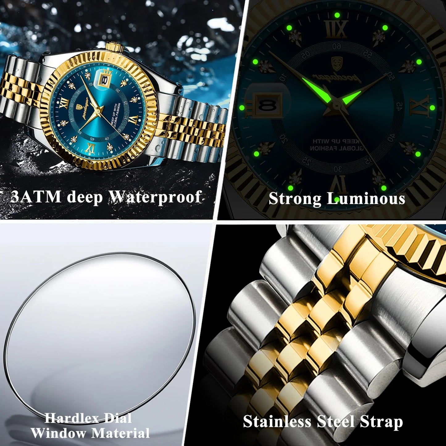 Luminous Waterproof Quartz Watch