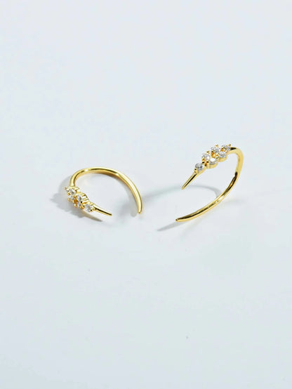 Sterling Silver Huggie Earrings