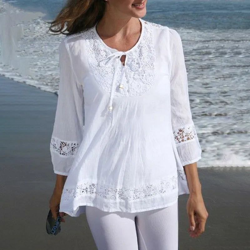 Cotton Lace Loose Top