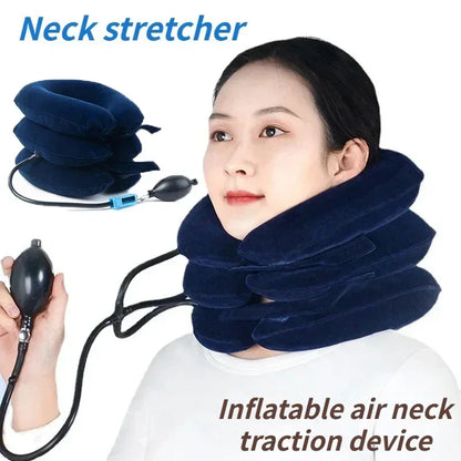 Inflatable Cervical Neck Traction Device Pillow