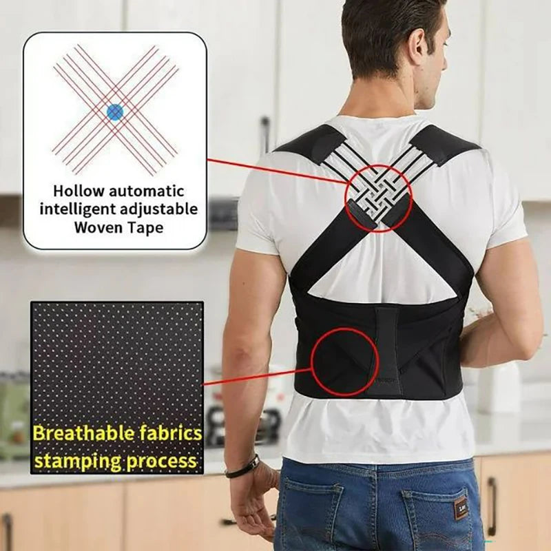 Adjustable Back Brace Posture Corrector for Men and Women
