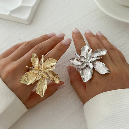 Punk Style Flower Ring