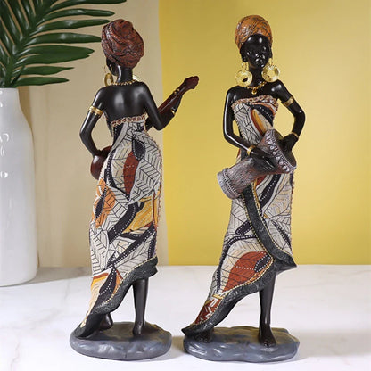 Resin African Women Figurines