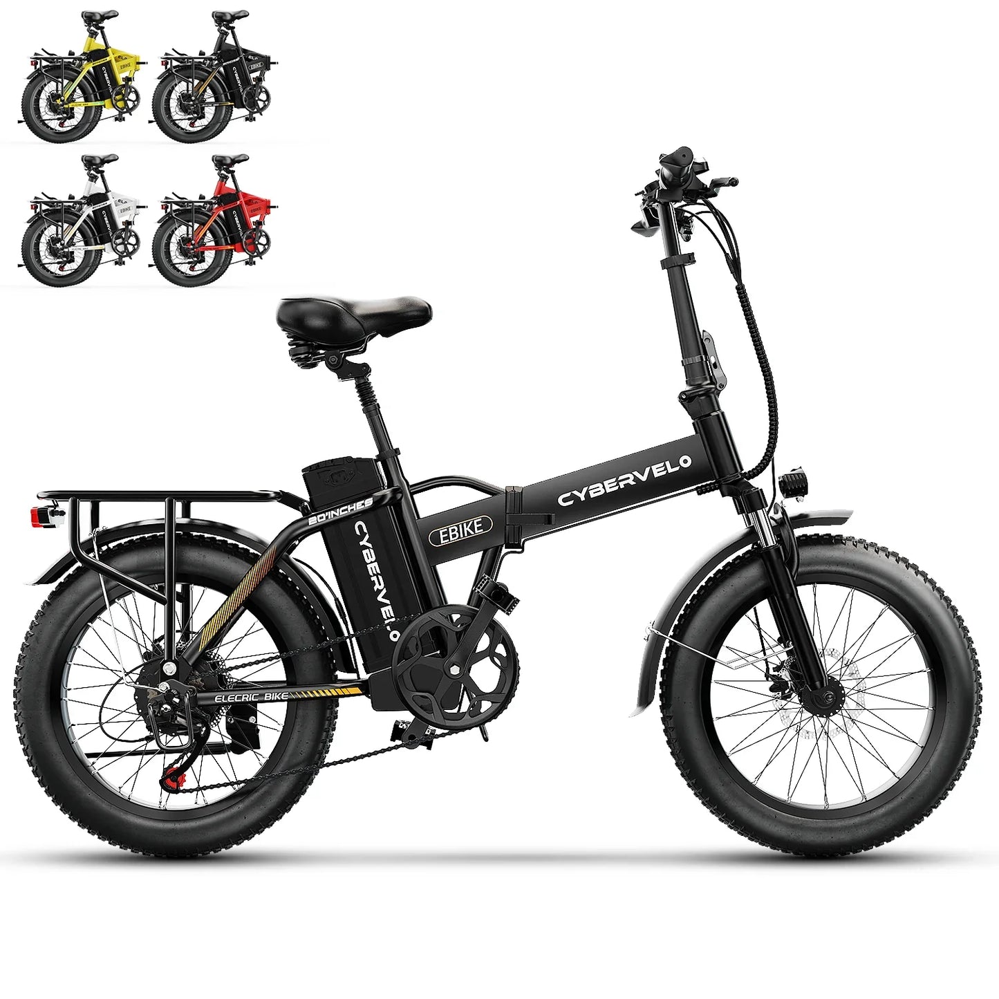 1000W Folding Fat Tire Electric Bike