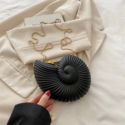 Gold Conch Crossbody Bag