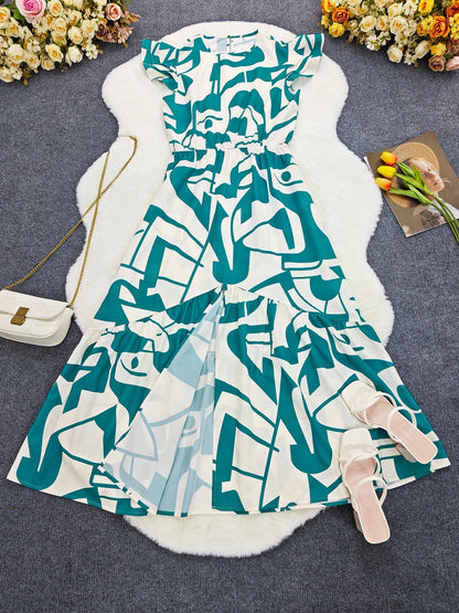 Casual Flutter Sleeve Dress