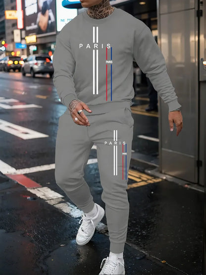 Men Long Sleeve Sports Outfit