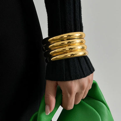 Punk Metal Bangle Set