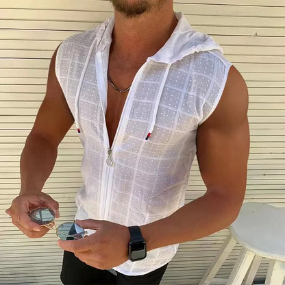 Men's Beach Hooded Tank