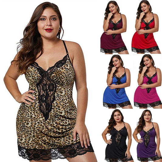 Plus Size Spaghetti Strap Nightgown