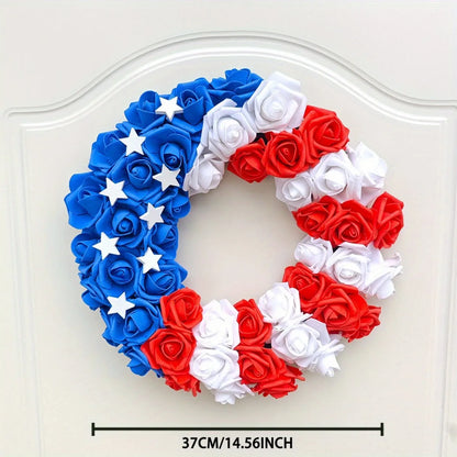 USA Flag Holiday Wreath