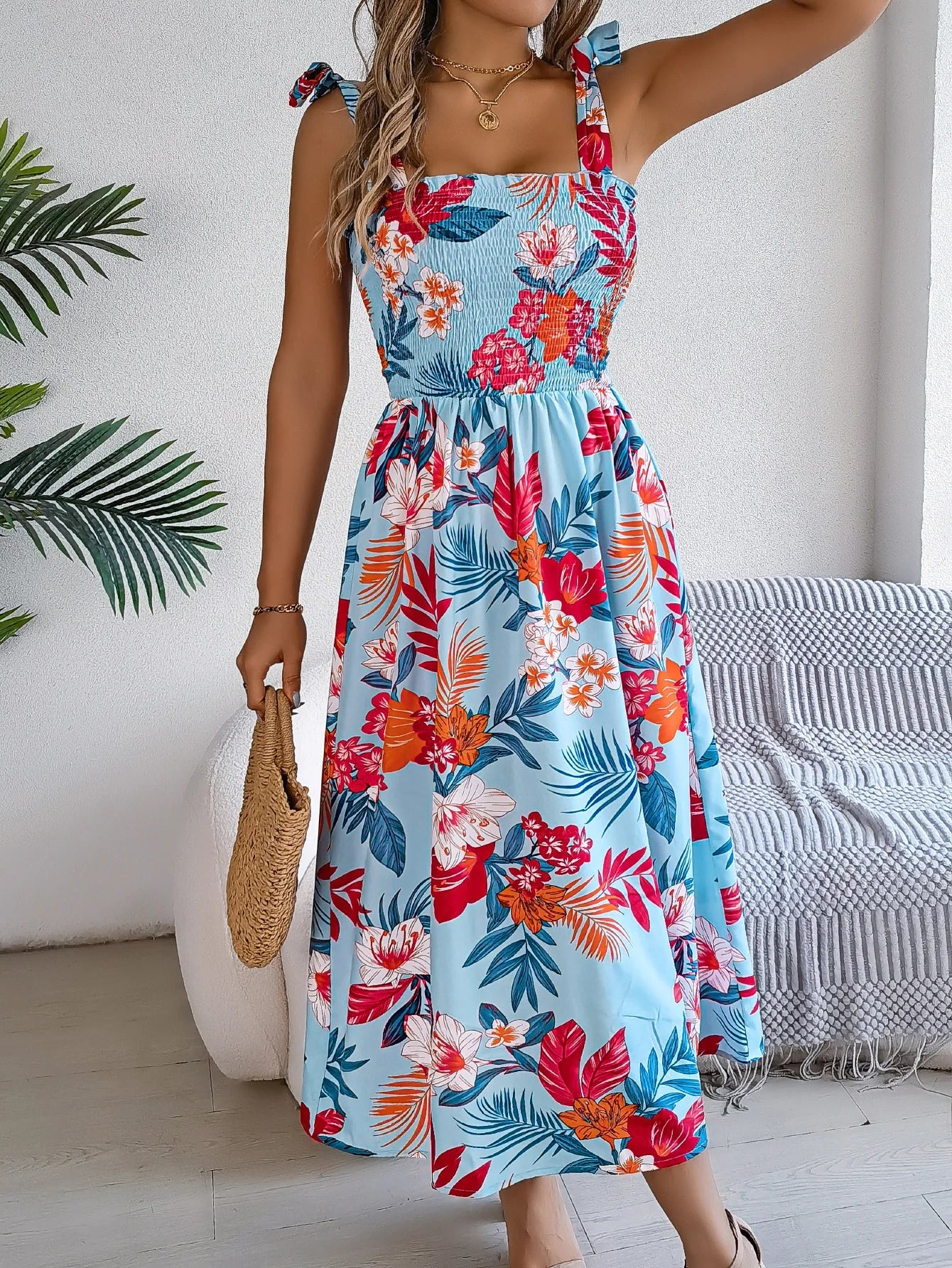 Summer Floral Maxi Dress