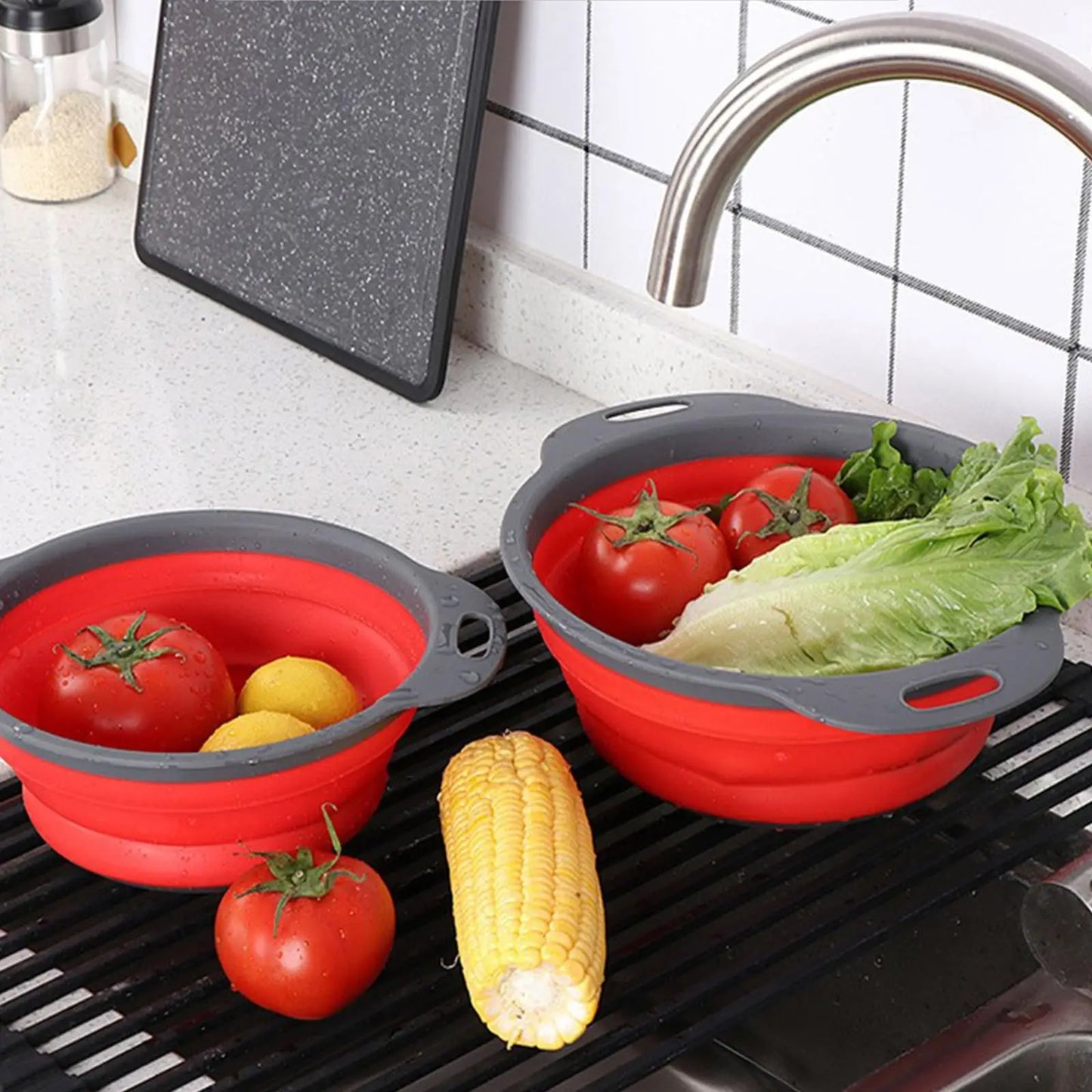 Collapsible Pasta Strainer