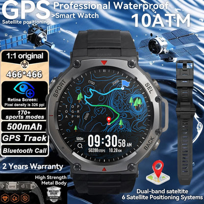 T-Rex 3 Military GPS Smartwatch – Rugged & Waterproof