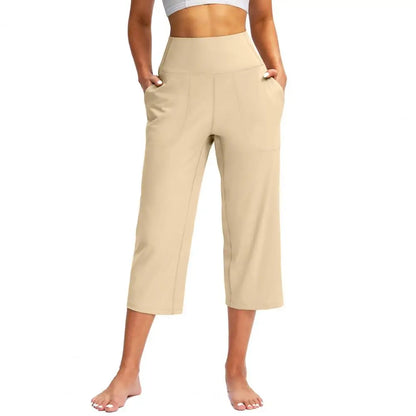 Women’s High Waist Wide-Leg Capris