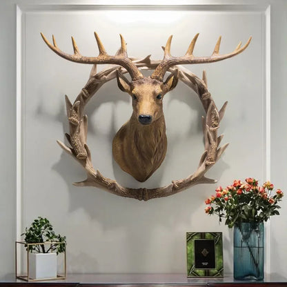 Deer Head Wall Hanging Decoration