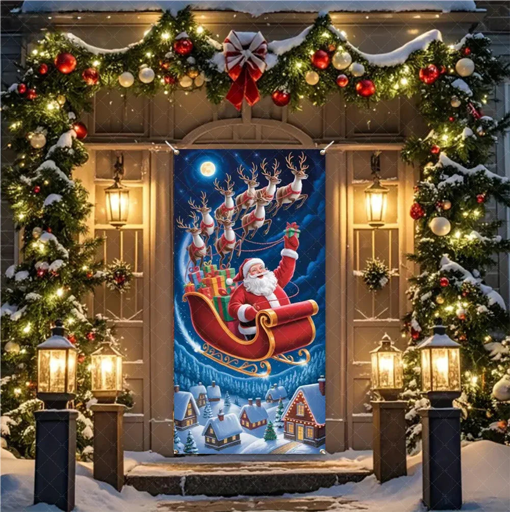 Christmas Santa Door Banner