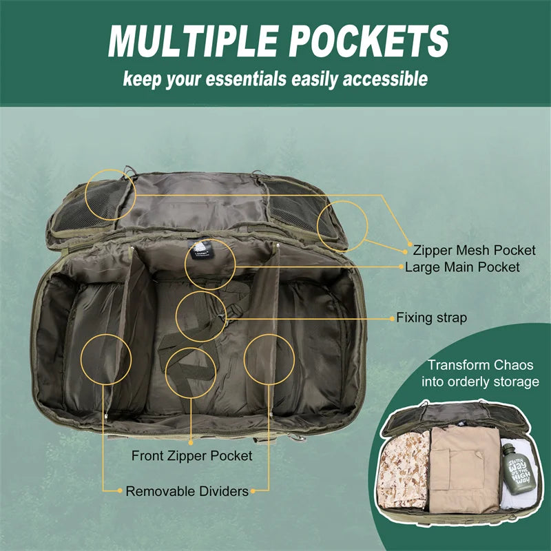 Tactical Outdoor Mountaineering Backpack