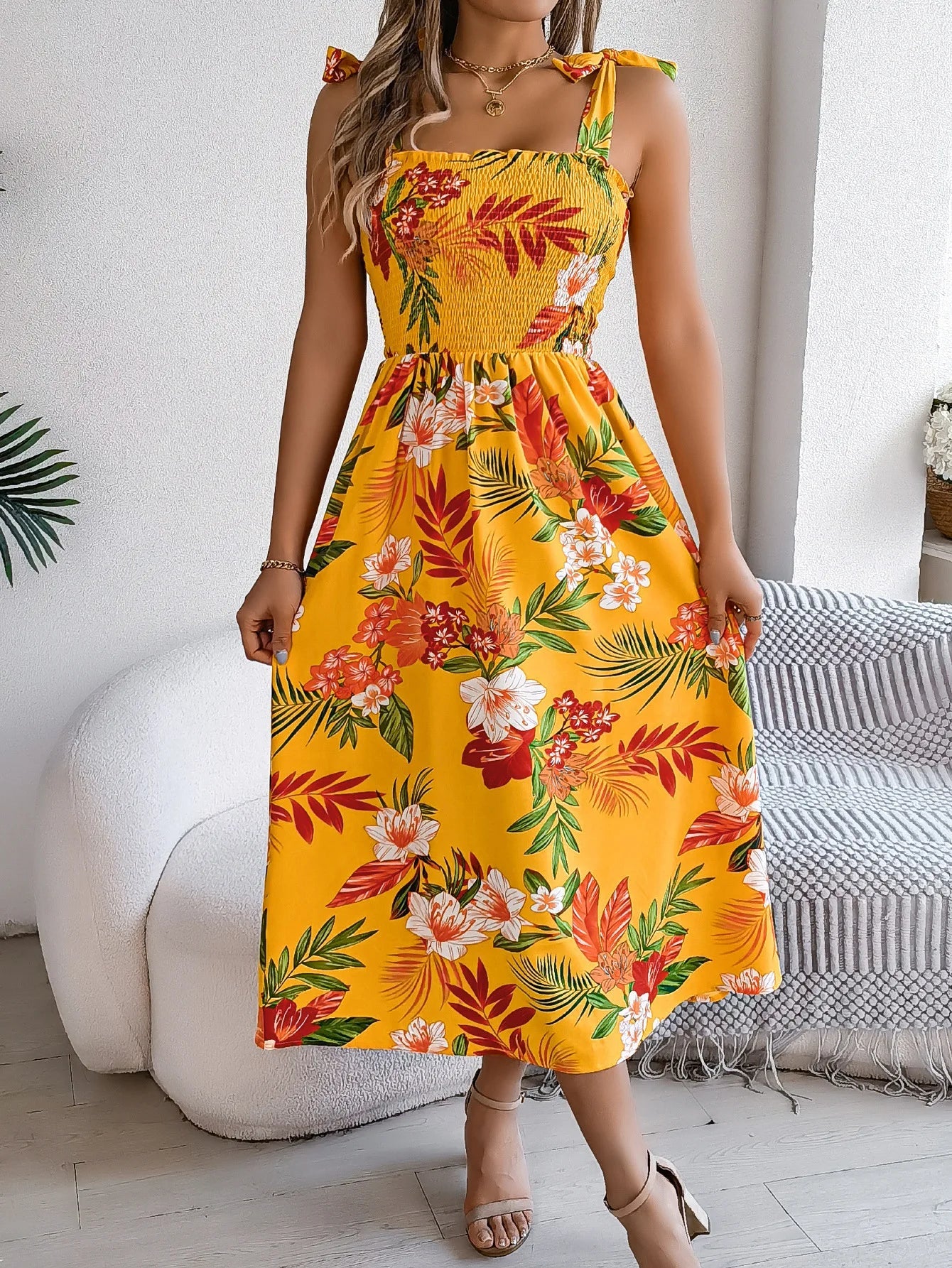 Summer Floral Maxi Dress